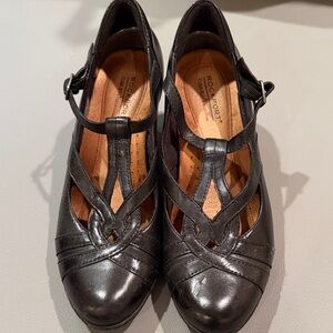 Rockport Women's Black T-Strap Heels